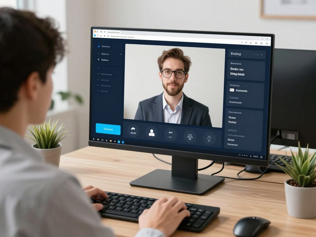 AI-powered mock interview session