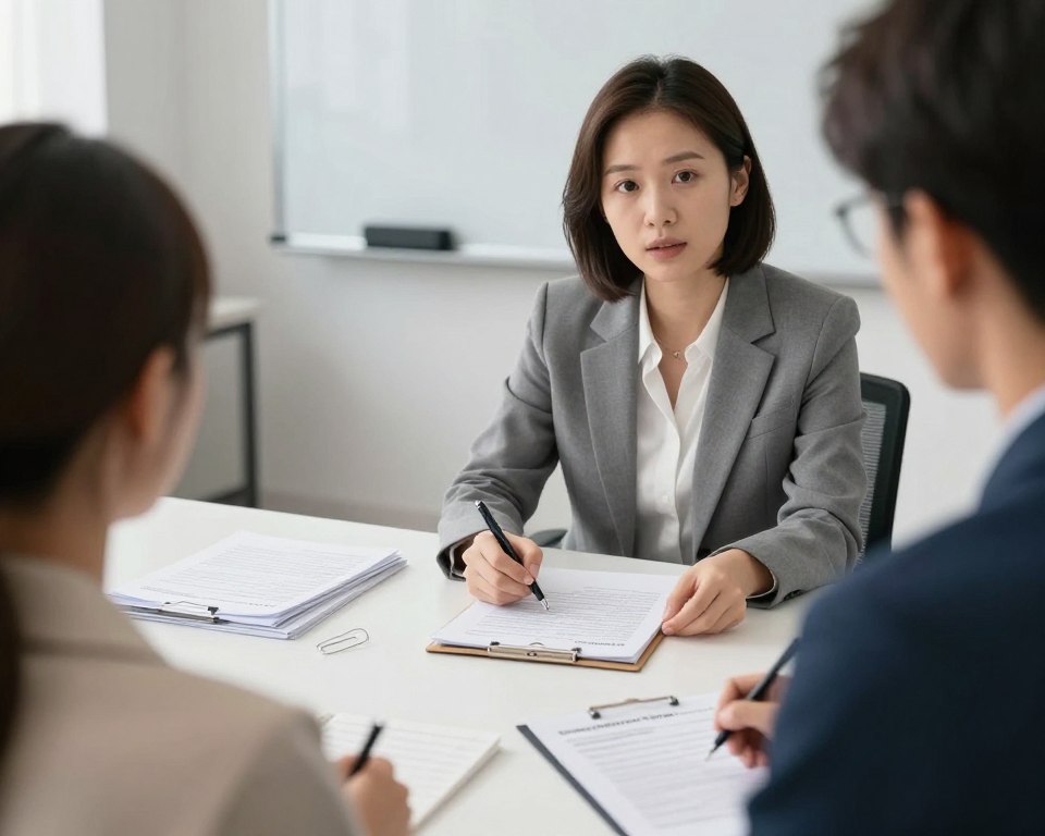 Coach providing detailed feedback during mock interview session
