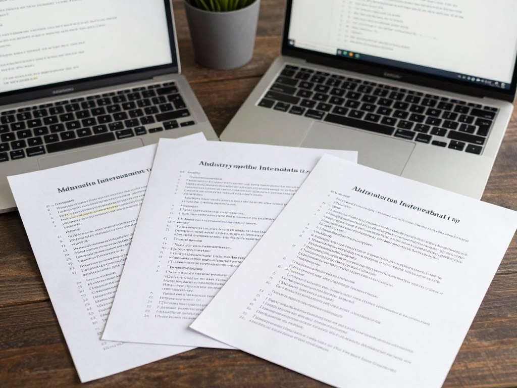 Industry-specific interview preparation materials