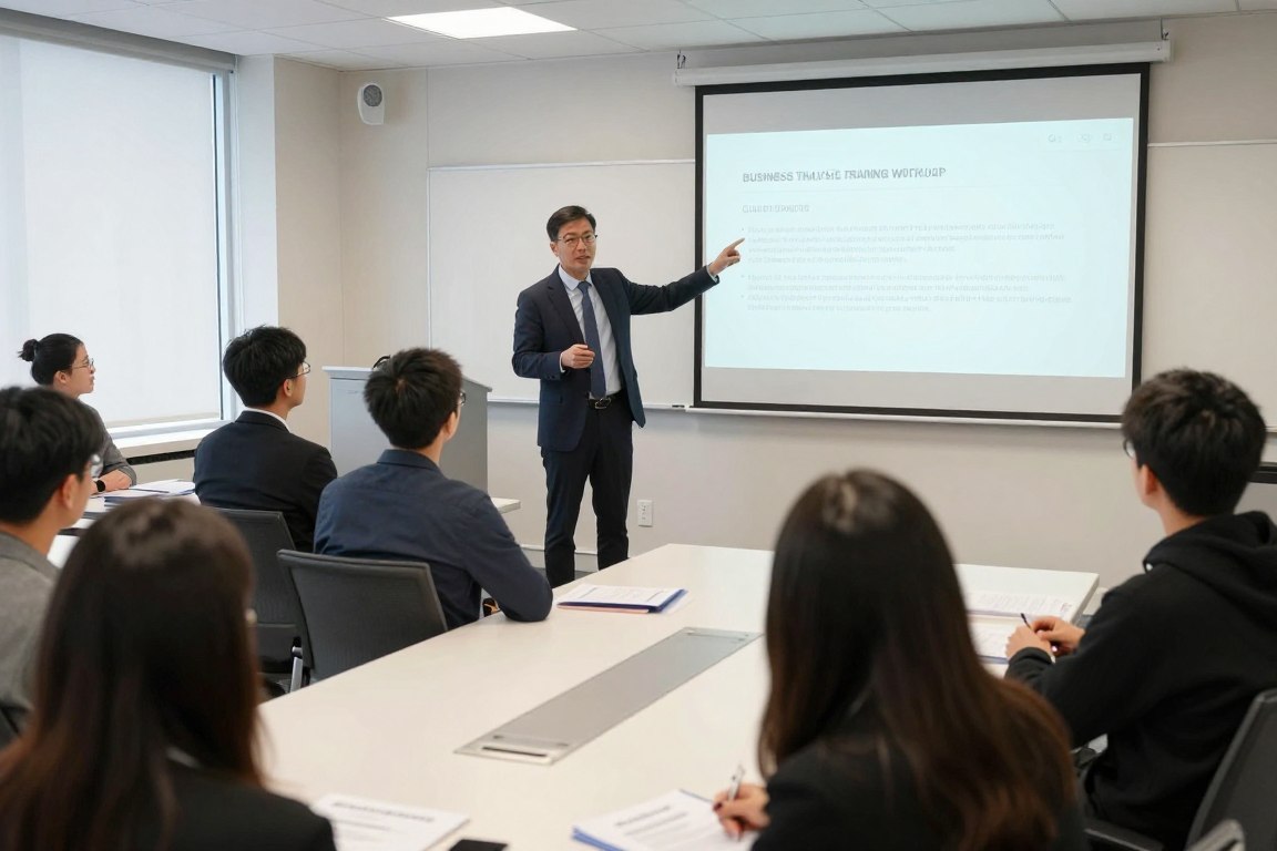 Professional certification training session for business analysts